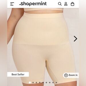 Shapermint Essentials All Day Every Day High-Waisted Shaper Shorts Beige- XL/XXL
